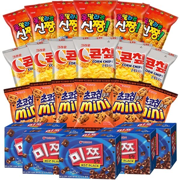 韓国苗6個お得セット Amazon.co.jp: [ロジョク] 韓国 ミニスナック 4種類セット 24個入り